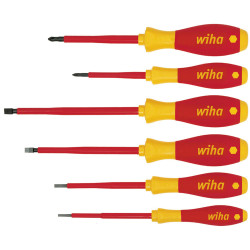 Wiha 833 SoftFinish&#xAE; electric SL/PH Screwdriver Set, 6 Piece