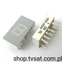 HDSP-3530 LED RED 7-SEGMENT THT HP