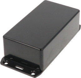 ABS enclosure, (L x W x H) 120 x 65 x 40 mm, black (RAL 9005), IP54, 1591CSFLBK