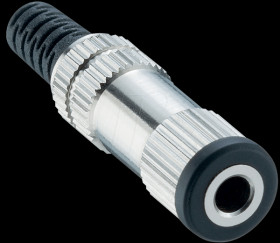 137607 Jack socket, 3,5mm Mono, metal