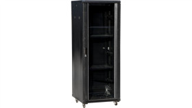 Szafa Teleinformatyczna Rack 19 Cali 42U 600X800, Drzwi Szklane, Kolor Czarny...