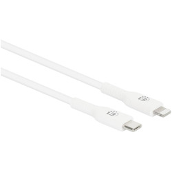 Manhattan 394512 USB cable USB-C to Apple Lightning White 1m