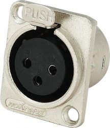 Gniazdo XLR żeńskie na obudowę ROXTONE