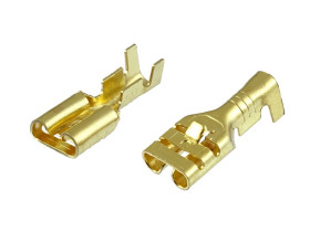 Konektor nieizolowany 6.3mm żeński z blokadą (100szt.)