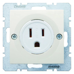 Gniazdo z uziemieniem USA/CANADA NEMA 5-15 R kremowy połysk S.1 41668982