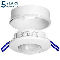 Czujnik ruchu 360, IP20, 1200W, zasięg max. 8m, biały,OR-CR-273/W