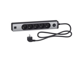 Prz. 3-gn. z ł. 2xUSB, 1,5m antr/sz.alu.