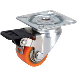D&#xF6;rner &#x2B; Helmer 771035 Swivel Wheel 35mm 100kg Zinc Steel Plastic Rim