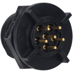 Bulgin PX0413/06S/PC 6 Pole Rear Panel Mount Circular Connector Socket