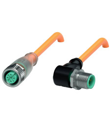 Pepperl+Fuchs 293482 Złącze konfekcjonowane czujnika/aktuatora V1-G-E2-OR2M-POC-V1-W, piny: 3, 3, 2 m, 1 szt.