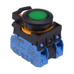 CW1L-A1E20Q4G Green 24V illuminated Maintained Push Button Switch 2NO IP65 IDEC