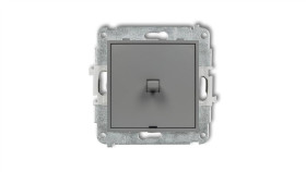 Mini Przycisk Jednobiegunowy W Stylu Amerykańskim Szary Mat 27Mwpus-4.1