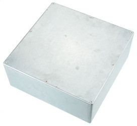 Hammond 1550N Natural Diecast Aluminium Enclosure 250 x 250 x 101mm