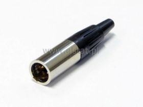Wtyk męski mini XLR 3p na kabel