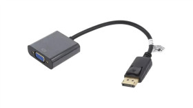 Dp-Vga-0.15Bk Konwerter Displayport 1.1 0,15M Obsługa: 1080P, Fullhd Czarny