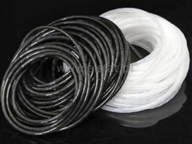 Wężyk ochronny spiralny; czarny; 1m