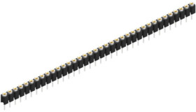 Socket header, 36 pole, pitch 2.54 mm, straight, 10039770