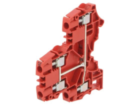 Złączka szynowa SNK 0,2÷6mm2 tory 1 zaciski 4 czerwony 300V 1SNK506214R0000 (ZS6-D1-RD)