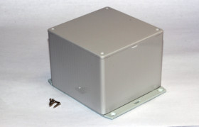 ABS enclosure, (L x W x H) 120 x 120 x 94 mm, light gray (RAL 7035), IP54, 1591VF2SGY