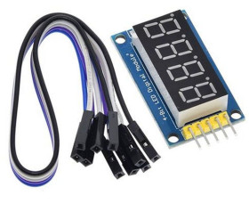 Wyświetlacz LED 4 cyfry ze sterownikiem 74HC595 (ARD-LED6)