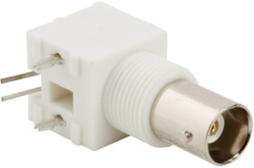 BNC panel socket 50 Ω, solder connection, angled, 031-5431-1010