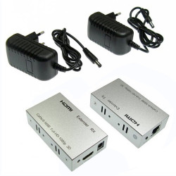 Przedłużacz HDMI LAN do 60m RJ45 Extender 60m z zasilaniem CAT5e/6