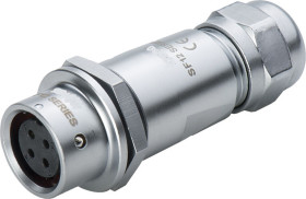 Złącze wielostykowe przemysłowe 3-pinowe M12 Montaż na kablu Gniazdo RS PRO