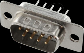 ST9PV D-Sub male 9 pin with solder pins