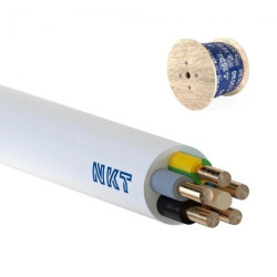 Przewód YDY żo 5x10 450/750V biały /bębnowy/