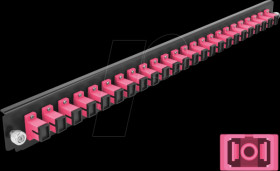 43355 19" Splice Box Front Panel, 24 port, SC Simplex, violet