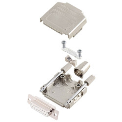 Encitech 6355-8004-12 D-Sub Receptacle set 15 Pins Solder Bucket