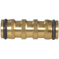 Faithfull SB3008 Brass 2-Way Hose Coupling 12.5mm (1/2in)