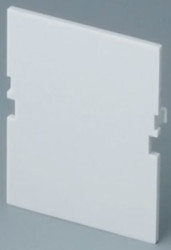 Front plate, PC, (W x H) 32 x 42 mm, light gray, B6601180