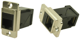 Cliff adapter do wbudowania RJ45 Cliff CP30751M adapter do wbudowania nikiel, czarny 1 szt.