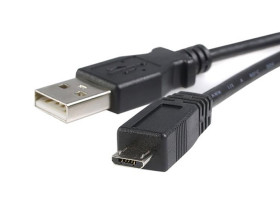 Kabel USB Złącze A USB A Złącze B Micro USB typu B dł. 3m Kabel USB-A do USB Micro-B USB 2.0 kolor: Czarny