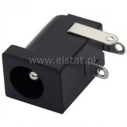 Gniazdo DC 2,1/5,5mm lutowane plastik