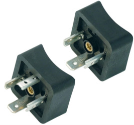 Valve panel plug, DIN shape A, 2 pole + PE, 250 V, 1.0 mm², 43 1717 025 03