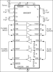 3V, ±15kV ESD-Protected, AutoShutdown Plus RS-232 Transceiver for PDAs and Cell Phones