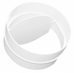 łącznik okrągły z zaworem zwrotnym125 (mufa)/opak.=60szt./