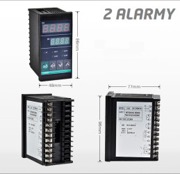 Regulator temperatury PID CH402 (96x48mm) 2 ALARMY