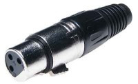 CAN3-GK Gniazdo mikrofonowe na kabel 3 pin standard XLR