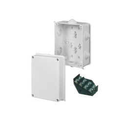 Puszka natynkowa PK-6 hermetyczna IP55 158x118x94 biała wkład 4x16 0228-00 EP-Lux Elektro-Plast