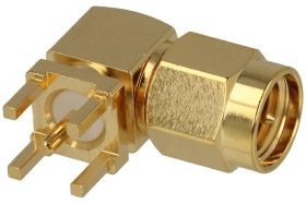 Wtyk; SMA; M-SMA-902-P; przewlekany (THT); RG174 50 Ohm; kątowe 90°; impedancja 50 Ohm; złoty; Connectar; RoHS