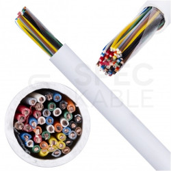 Kabel stacyjny parowany YTKSY 21x2x0,5mm2 biały 300V drut Bitner