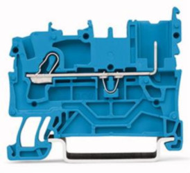 1-wire/1-pin basic terminal, spring-clamp connection, 0.25-4.0 mm², 1 pole, 24 A, 6 kV, blue, 2022-1204/999-953
