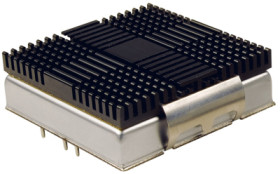 DC/DC converter heatsink, (L x W x H) 56 x 49.8 x 17 mm, 7.6 K/W, black anodized, TEN-HS3