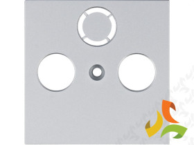 LUMINA Płytka czołowa RTV-SAT srebrna WL6312 HAGER