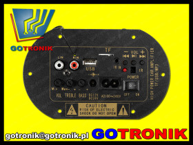 Wzmacniacz audio z front panelem i MP3