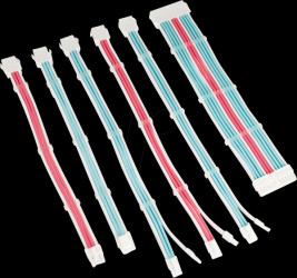 COREADEPT-EK-BBP Kolink Core Adept cable set, white/blue/pink
