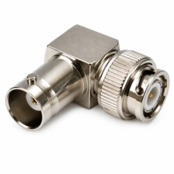 ADAPTER BNC KĄTOWY 90* WTYK MĘSKI GNIAZDO ŻEŃSKIE ŁĄCZNIK 50ohm